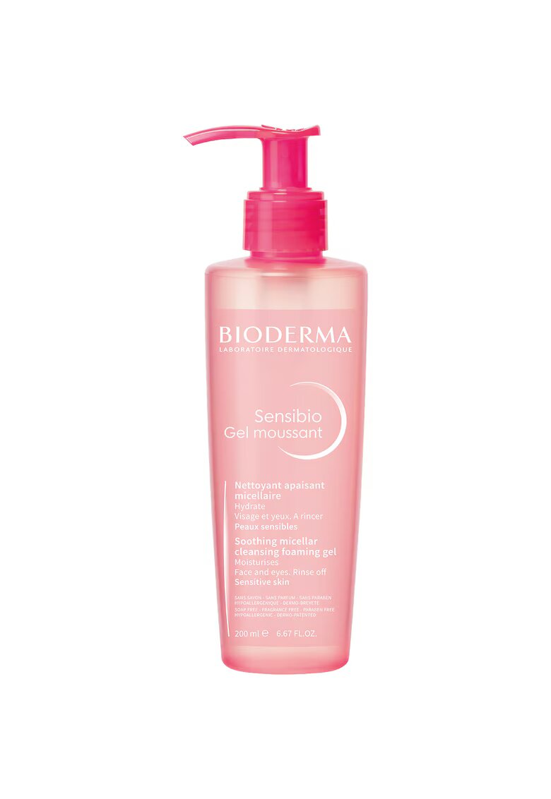 Bioderma Gel de curatare spumant Sensibio pentru ten sensibill - 200 ml