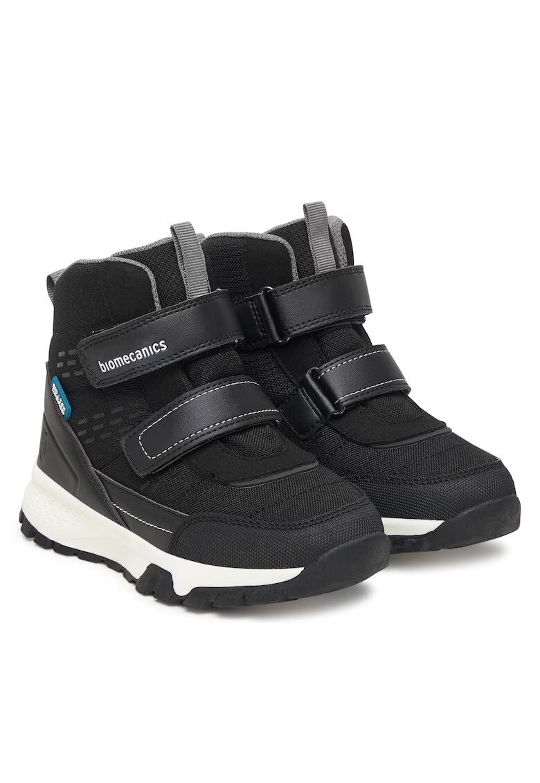 Biomecanics Ghete sport baieti - piele ecologica - negru