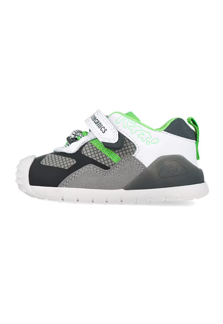 Biomecanics Pantofi sport colorblock - Alb/Verde/Gri inchis