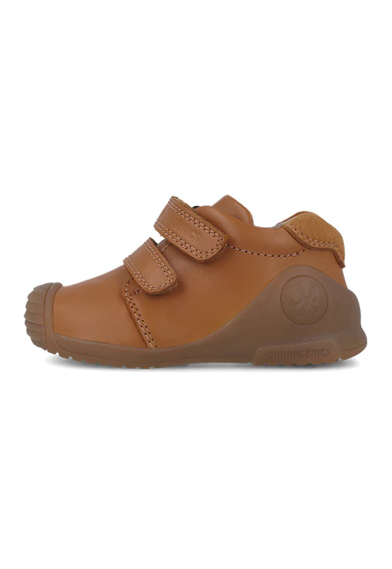 Biomecanics Pantofi sport de piele cu velcro - Caramel