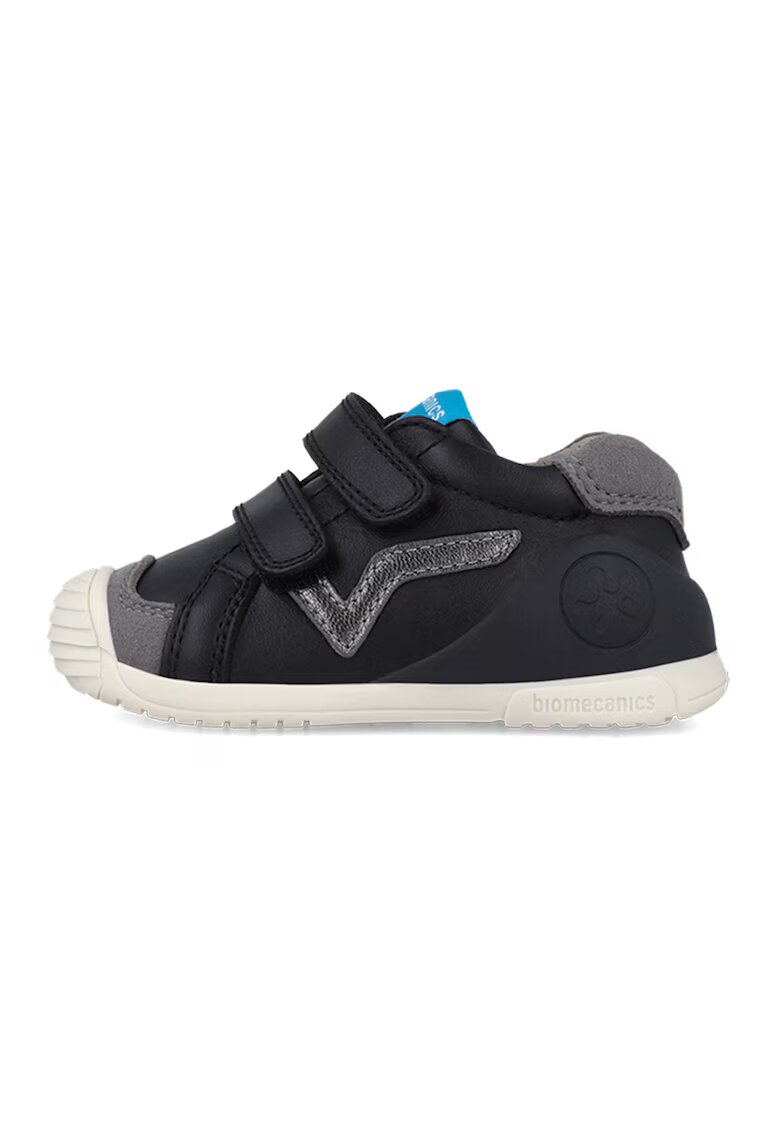 Biomecanics Pantofi sport de piele si piele ecologica - Negru/Gri inchis