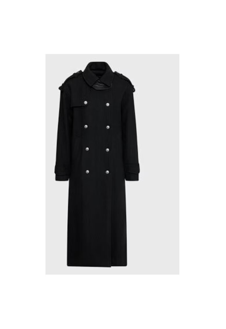 Birgitte Herskind Palton dama - 301372301 - Lana/Poliester reciclat - Negru - Negru