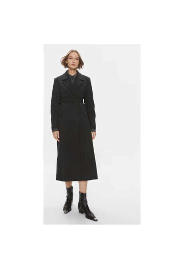 Birgitte Herskind Palton dama - 302975563 - Poliester/Lana - Gri - Gri