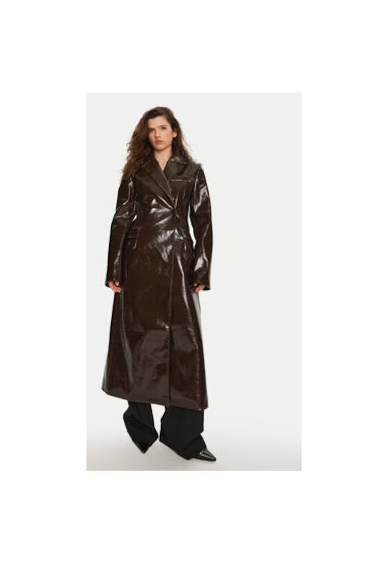 Birgitte Herskind Palton dama - 304550492 - Lana/Poliuretan - Maro - Maro