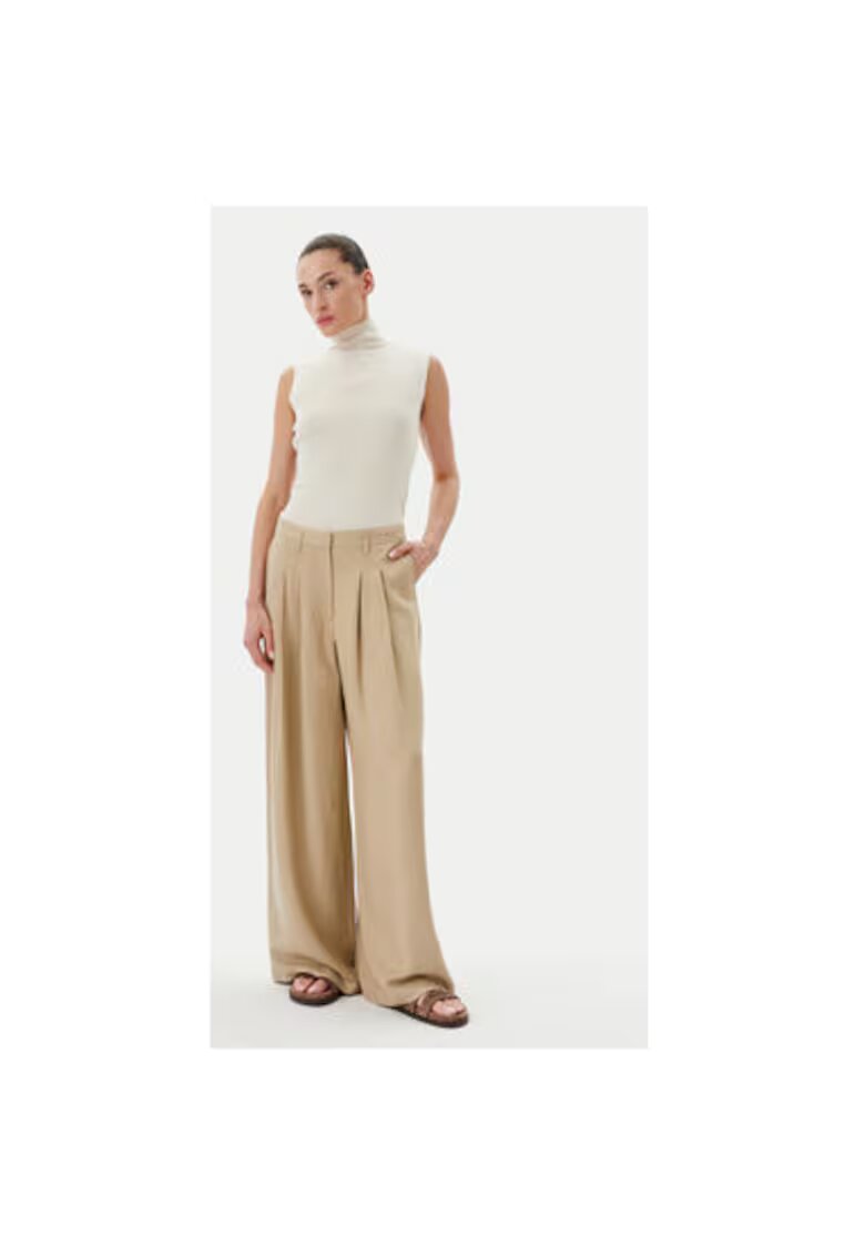 Birgitte Herskind Pantaloni dama 5503840 - Viscoza/In - Bej - Bej