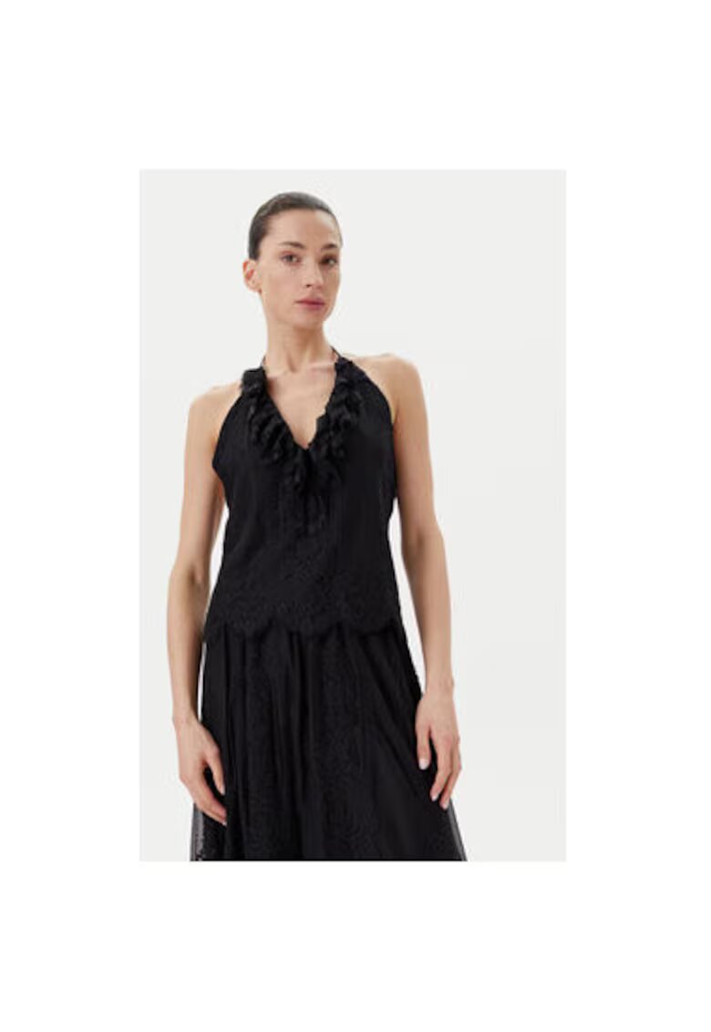 Birgitte Herskind Top dama 5578204 - Nylon/Bumbac - 36 EU - Negru