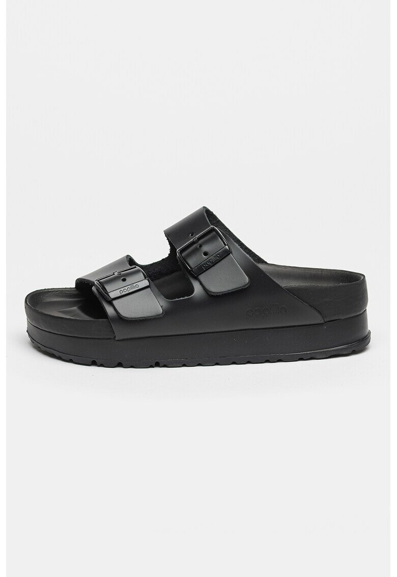 Birkenstock Papuci de piele Arizona - Negru
