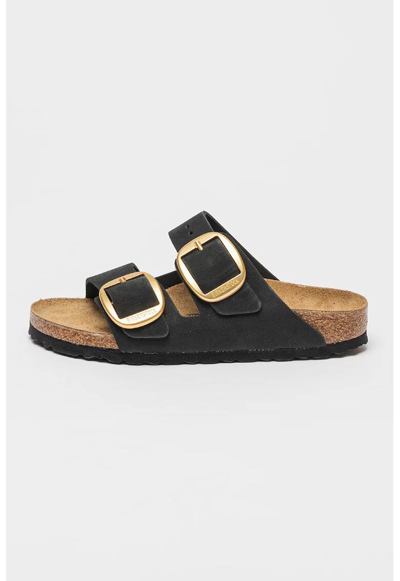 Birkenstock Papuci de piele - Auriu/Negru