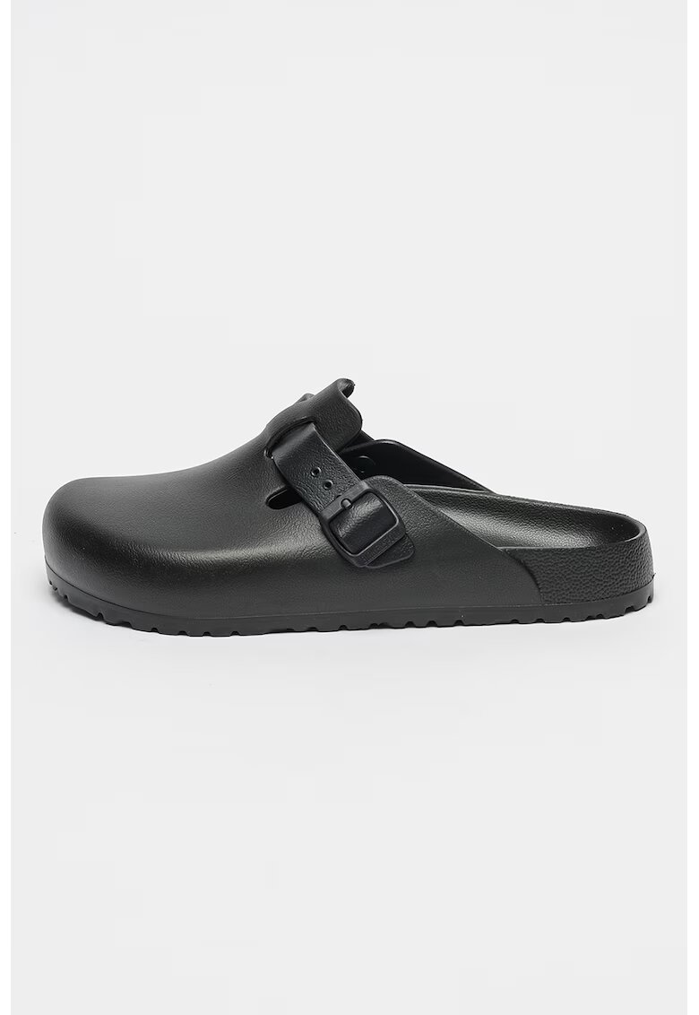 Birkenstock Saboti din piele ecologica Boston - Negru