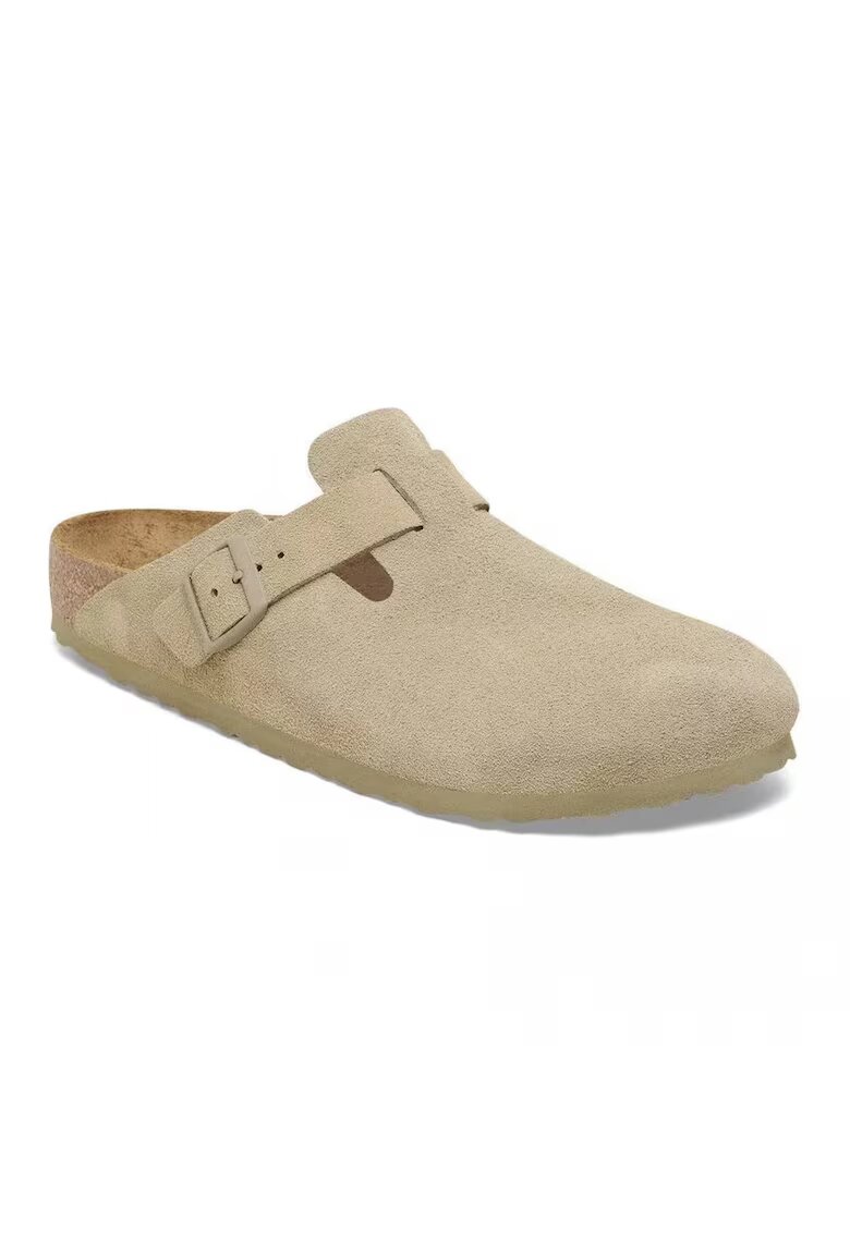 Birkenstock Saboti unisex din piele intoarsa - Boston 1025844