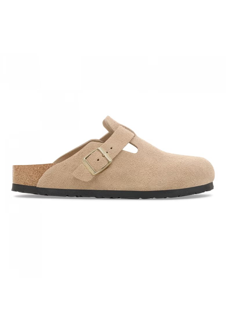 Birkenstock Saboti unisex din piele intoarsa - Boston 1030883