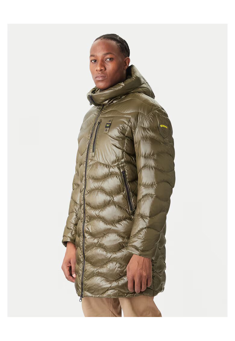 Blauer Geaca de puf barbati verde - fabricata din material de calitate -