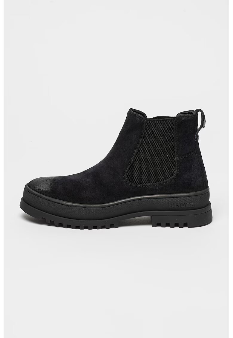 Blauer Ghete Chelsea de piele intoarsa Iuka - Albastru ultramarin
