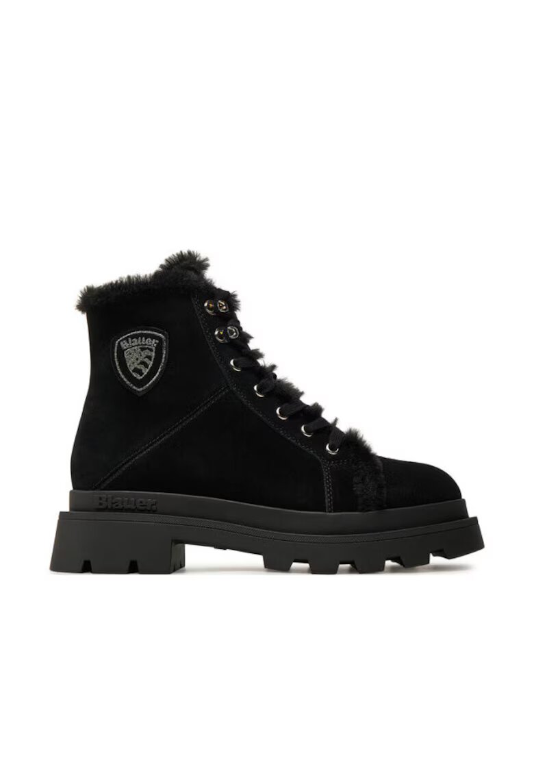 Blauer Ghete dama 304701511 - Piele naturala - Negru - Negru