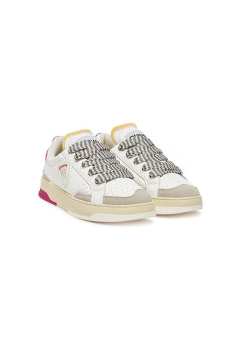 Blauer Pantofi sport dama - S5ADEL02/LEA - Piele naturala - Alb - Alb