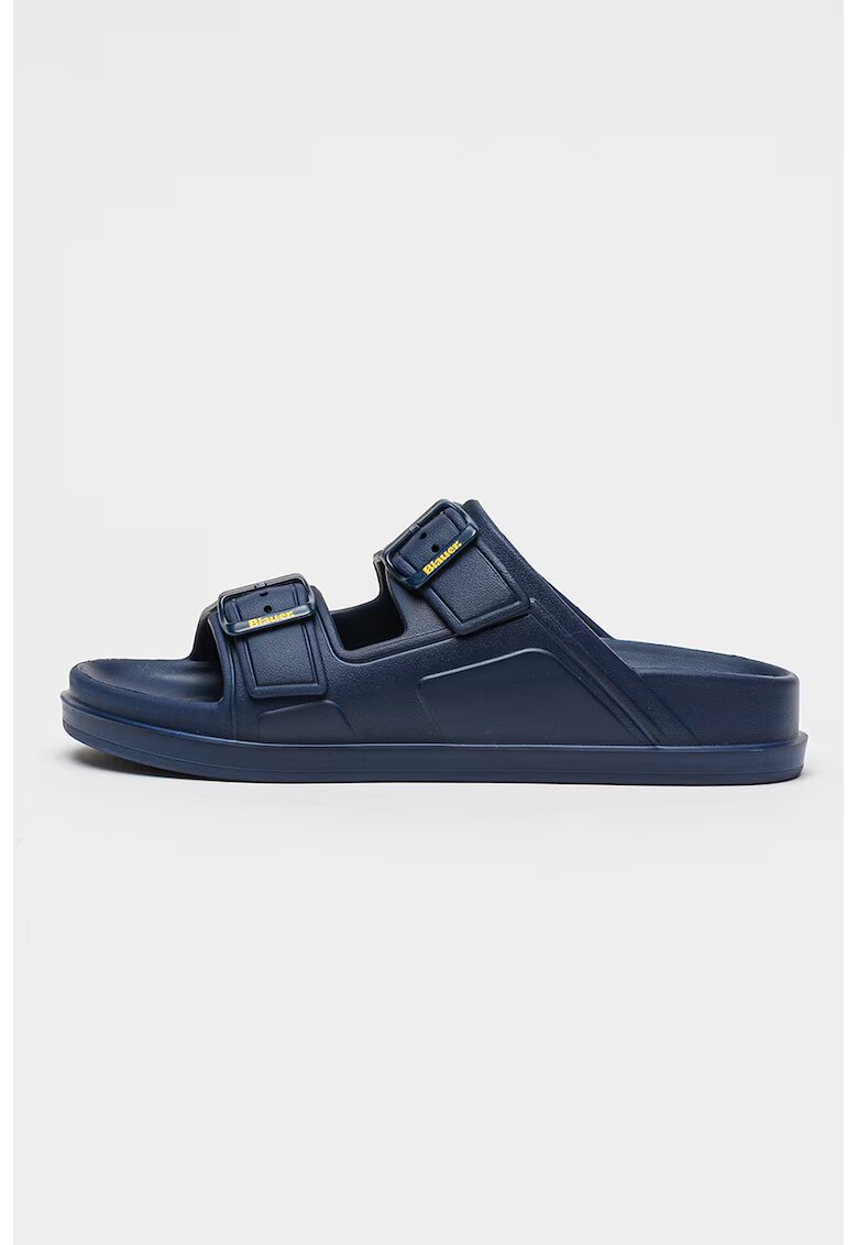 Blauer Papuci cu barete cu catarama Holley - Galben/Bleumarin