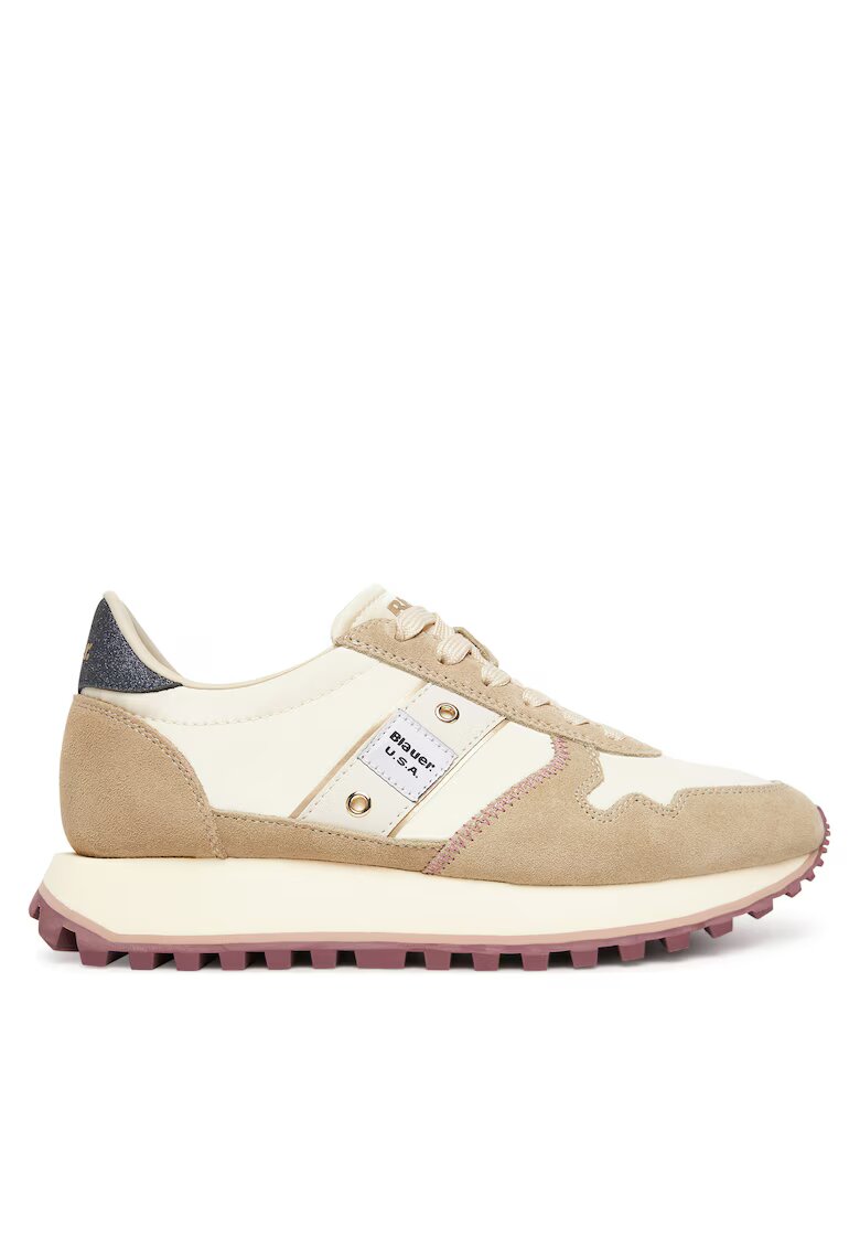 Blauer Tenisi dama F5MILLEN03/NYG - piele naturala - crem/bej