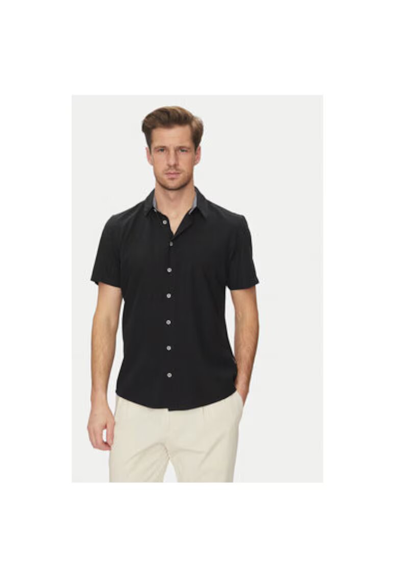 BLEND Camasa barbati 20717866 - In/Viscoza - Negru - Negru