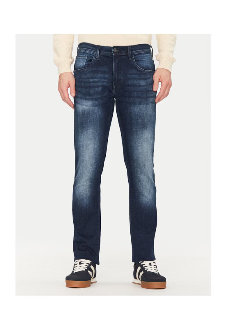 BLEND Pantaloni barbati 20712391 - Bumbac - Bleumarin - Bleumarin