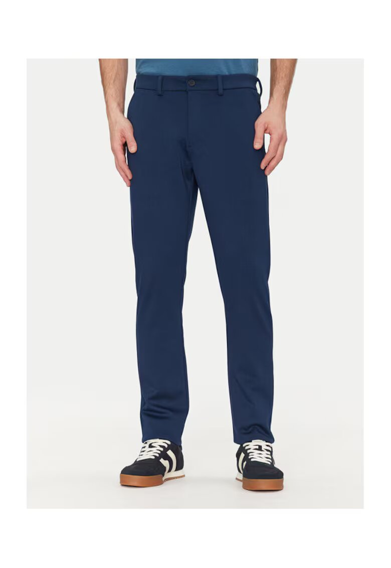 BLEND Pantaloni barbati 20717828 - Poliester/Viscoza - Albastru - Albastru