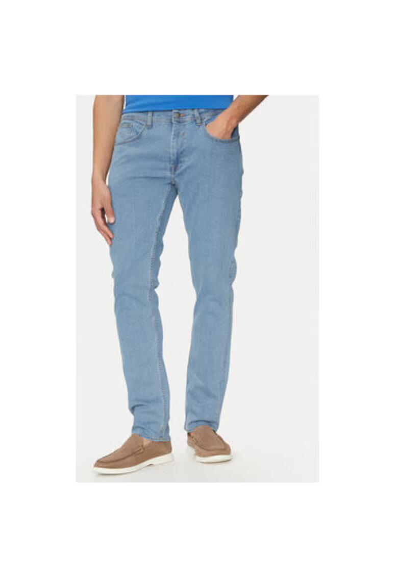 BLEND Pantaloni barbati 20717854 - Bumbac/Elastan - Albastru - Albastru