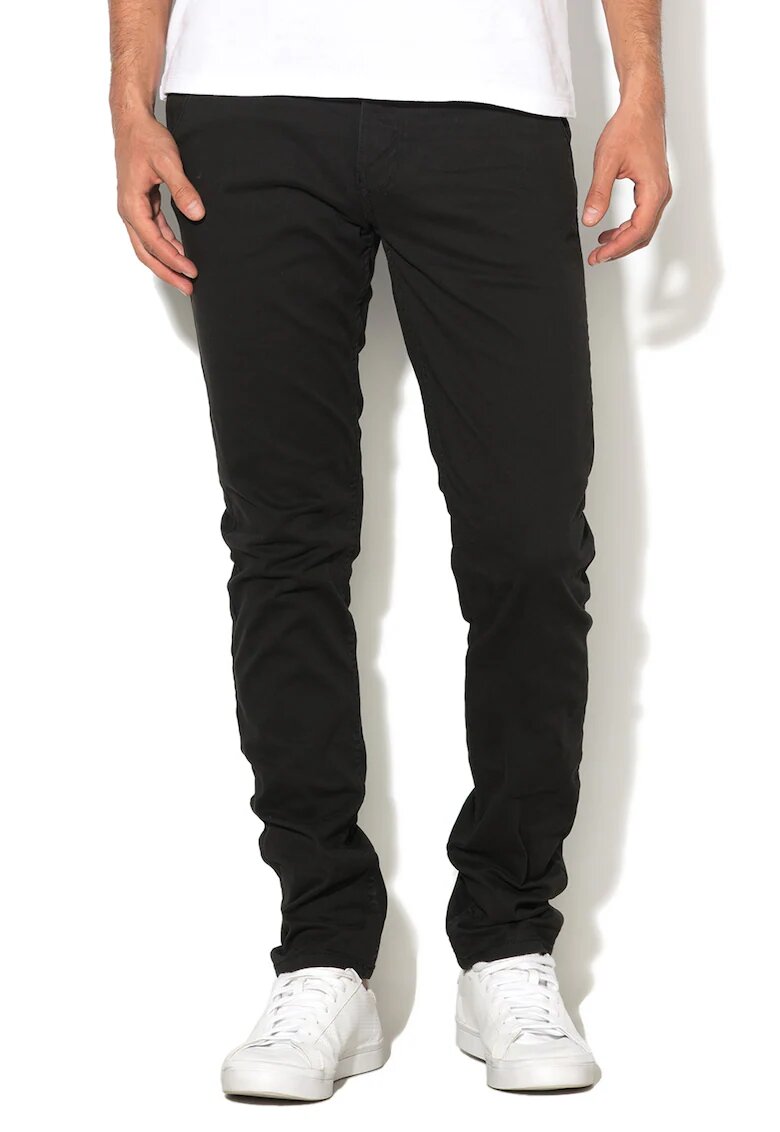 BLEND Pantaloni chino elastici - Negru