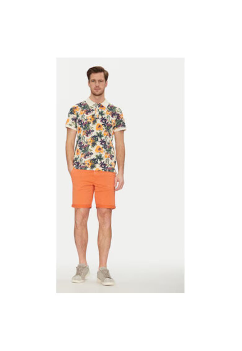 BLEND Pantaloni scurti barbati 20717939 - Bumbac - Portocaliu - Portocaliu