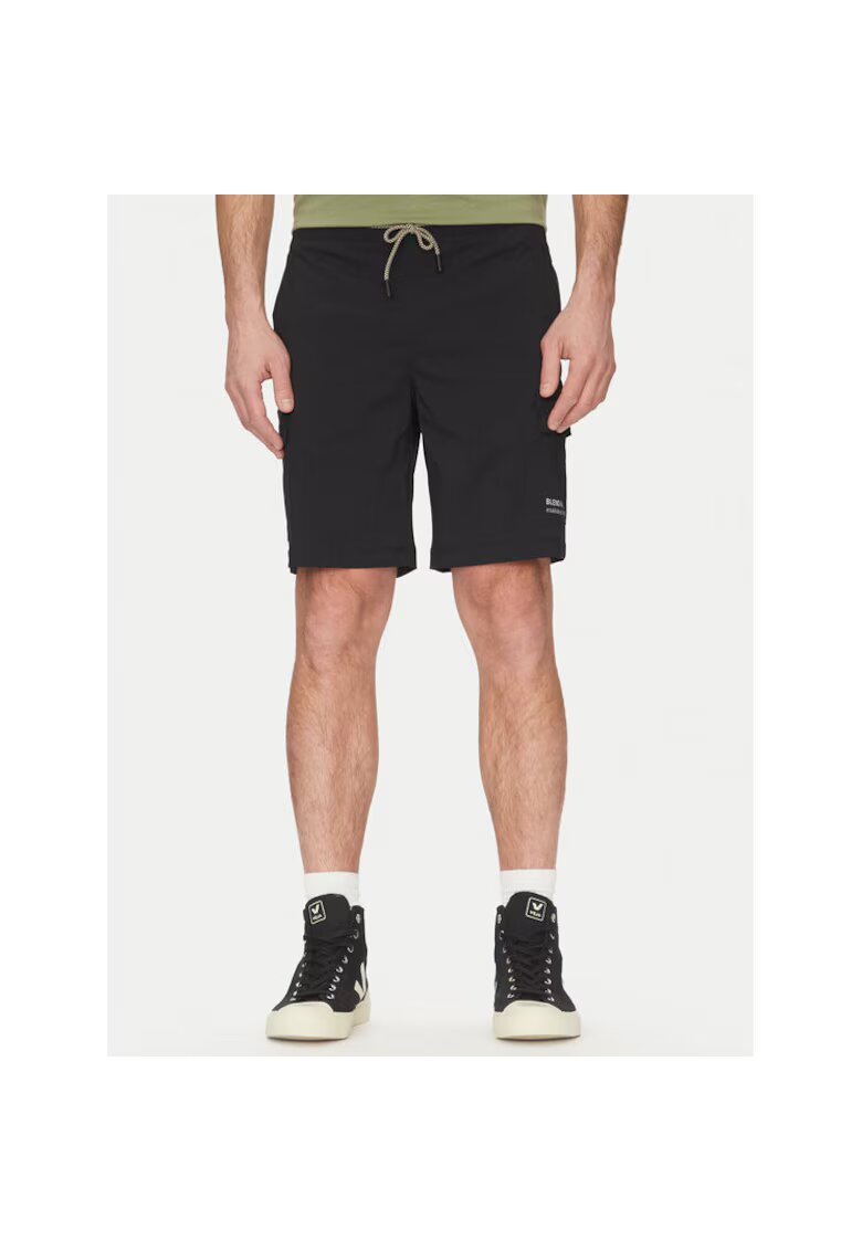 BLEND Pantaloni scurti sport barbati 20717891 - Nylon/Elastan - Negru - Negru