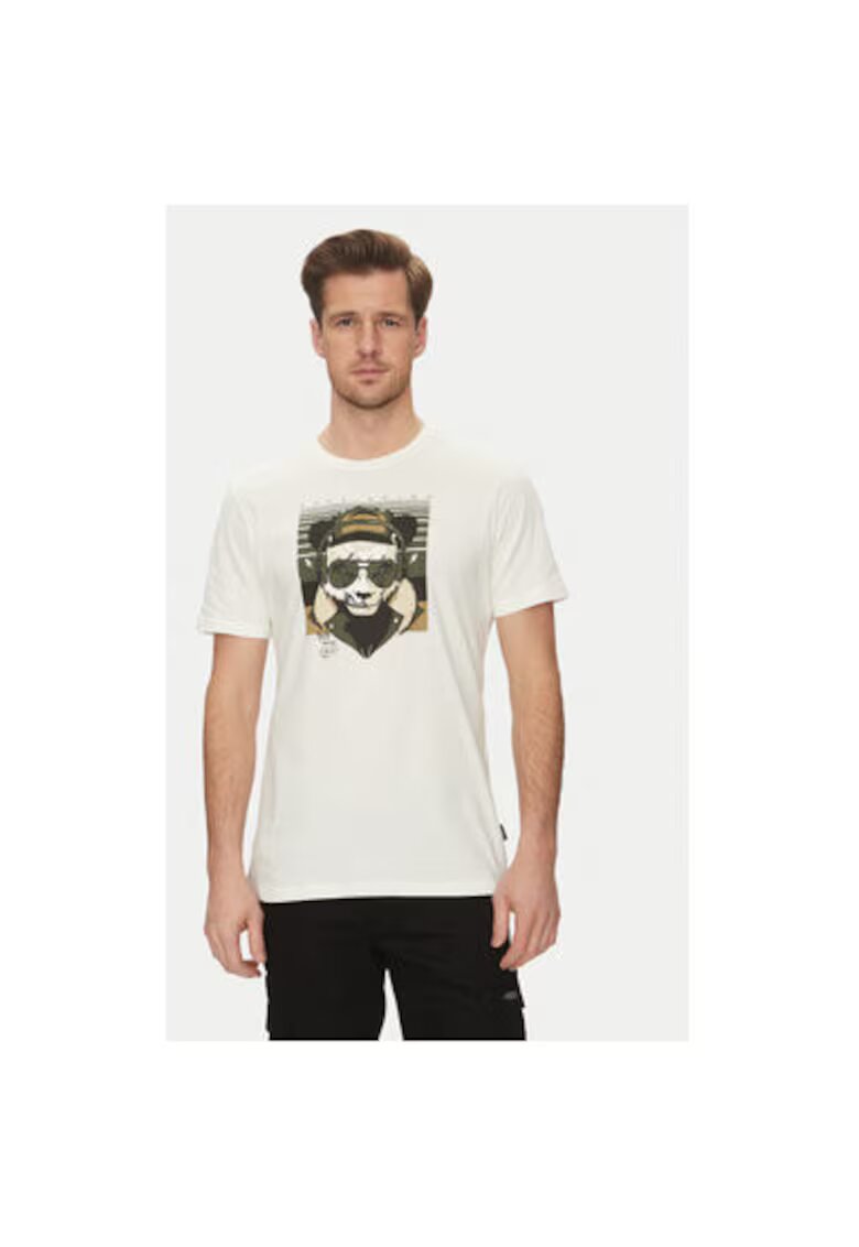 BLEND Tricou barbati 20717766 - Bumbac - Alb - Alb