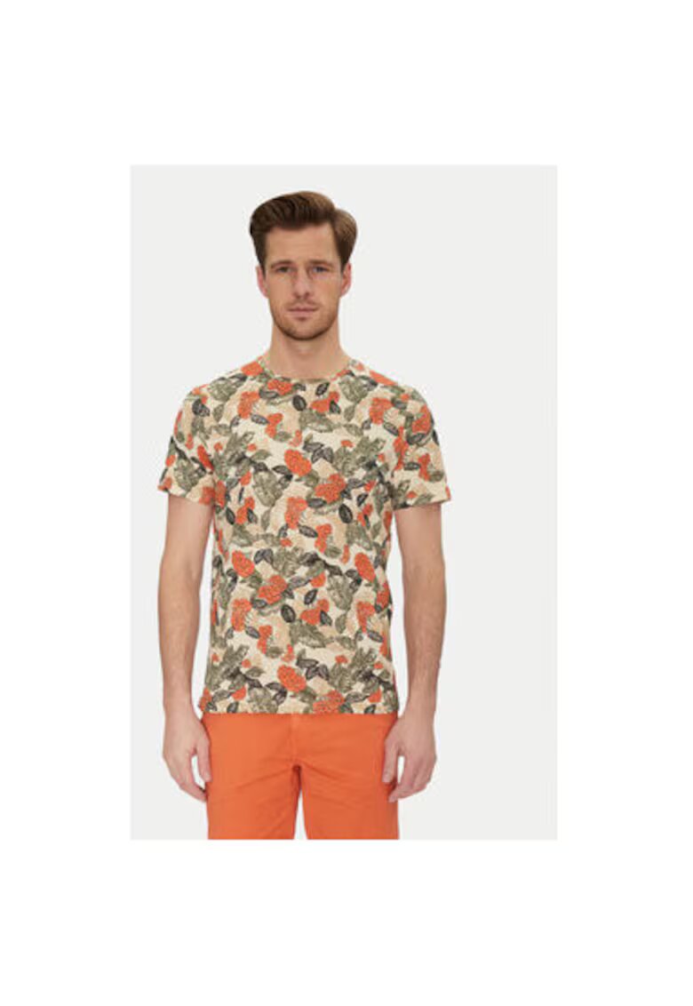BLEND Tricou barbati 20717778 - Bumbac - Bej - Bej