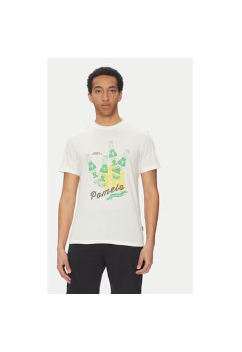 BLEND Tricou barbati 20718263 - Bumbac - Alb - Alb