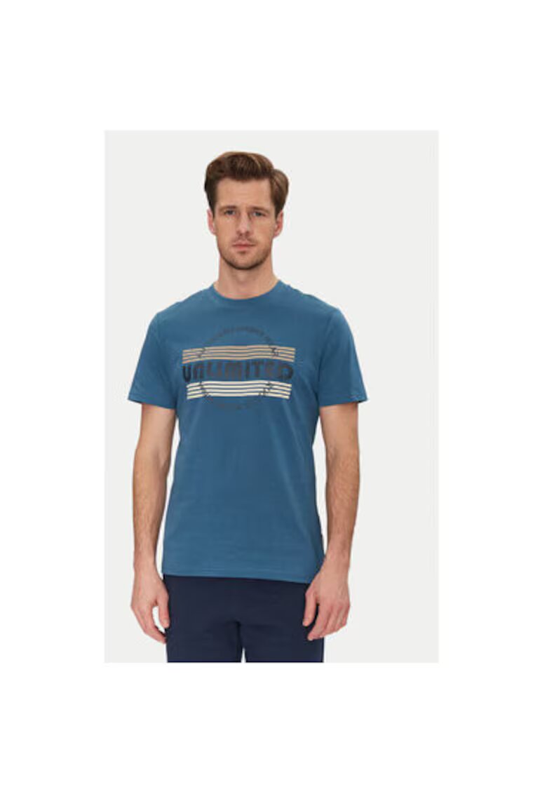 BLEND Tricou barbati 20718276 - Bumbac - Albastru - Albastru