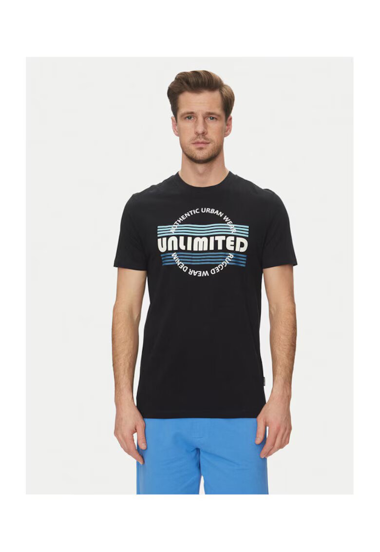 BLEND Tricou barbati 20718276 - Bumbac - Negru - Negru