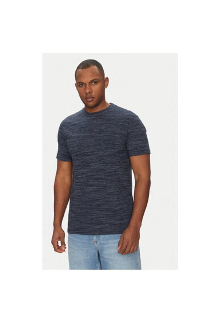 BLEND Tricou barbati 20718299 - Bumbac/Poliester - Bleumarin - Bleumarin