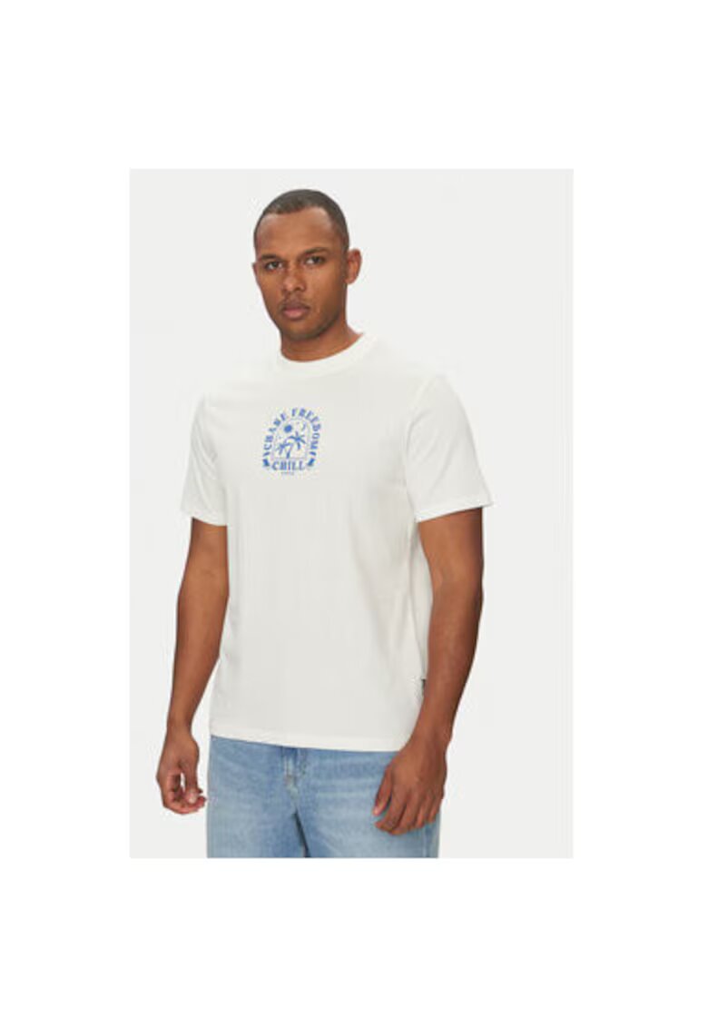 BLEND Tricou barbati 20718312 - Bumbac - Alb - Alb