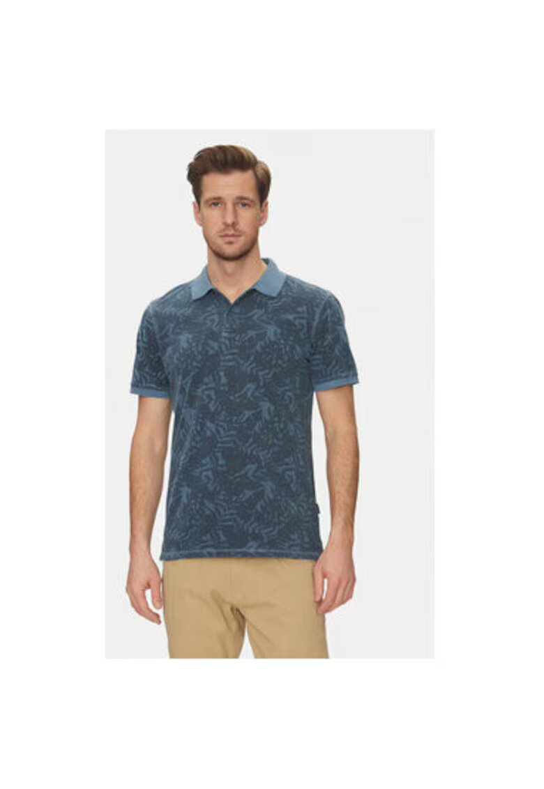 BLEND Tricou polo barbati 20718251 - Bumbac - Albastru - Albastru