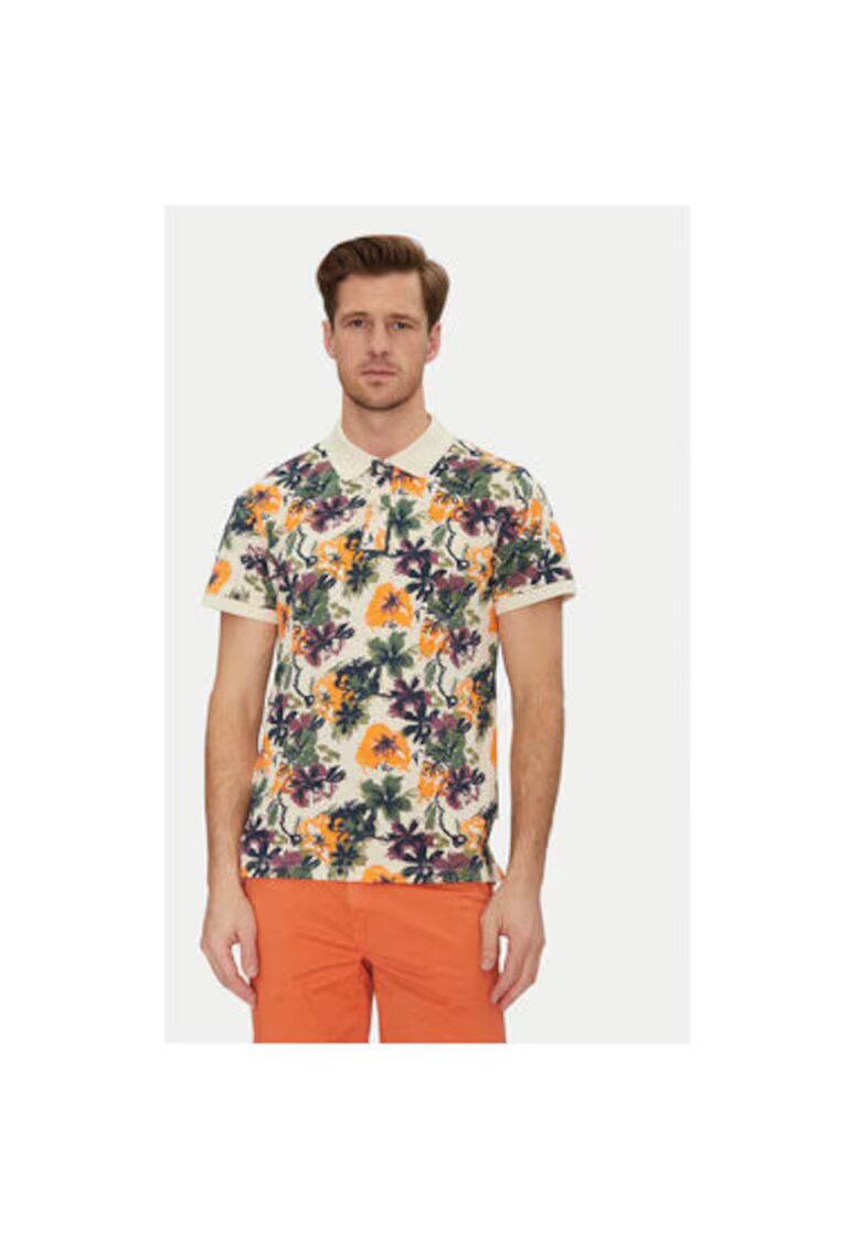 BLEND Tricou polo barbati 20718253 - Bumbac - Bej - Bej