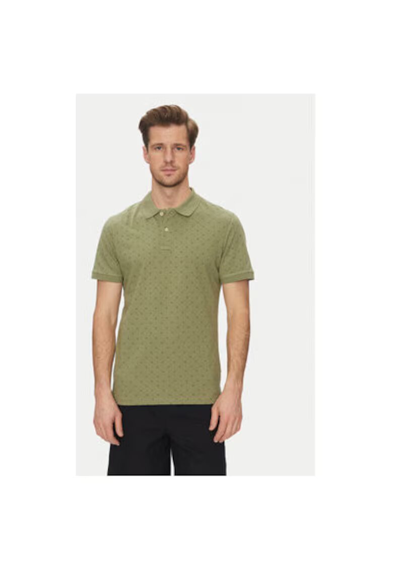 BLEND Tricou polo barbati 20718261 - Bumbac - Verde - Verde