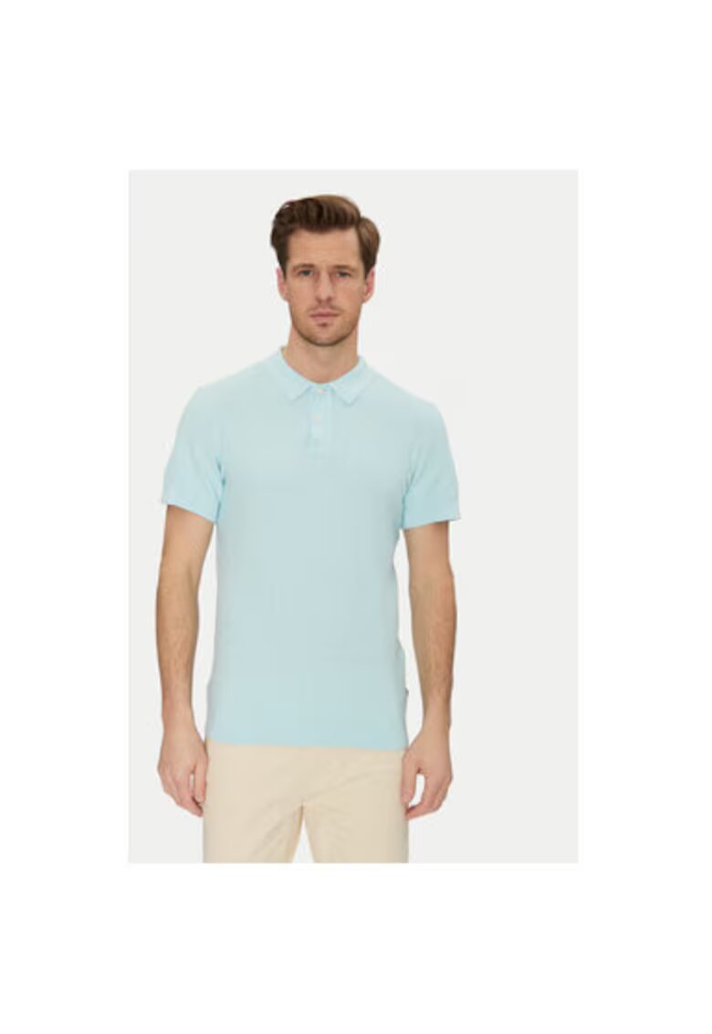 BLEND Tricou polo barbati 20718361 - Bumbac - Verde - Verde