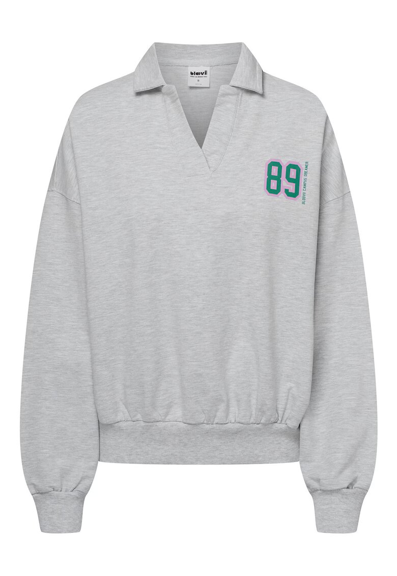 Bloovii Bluza dama half-zip Gri Kayci - Gri