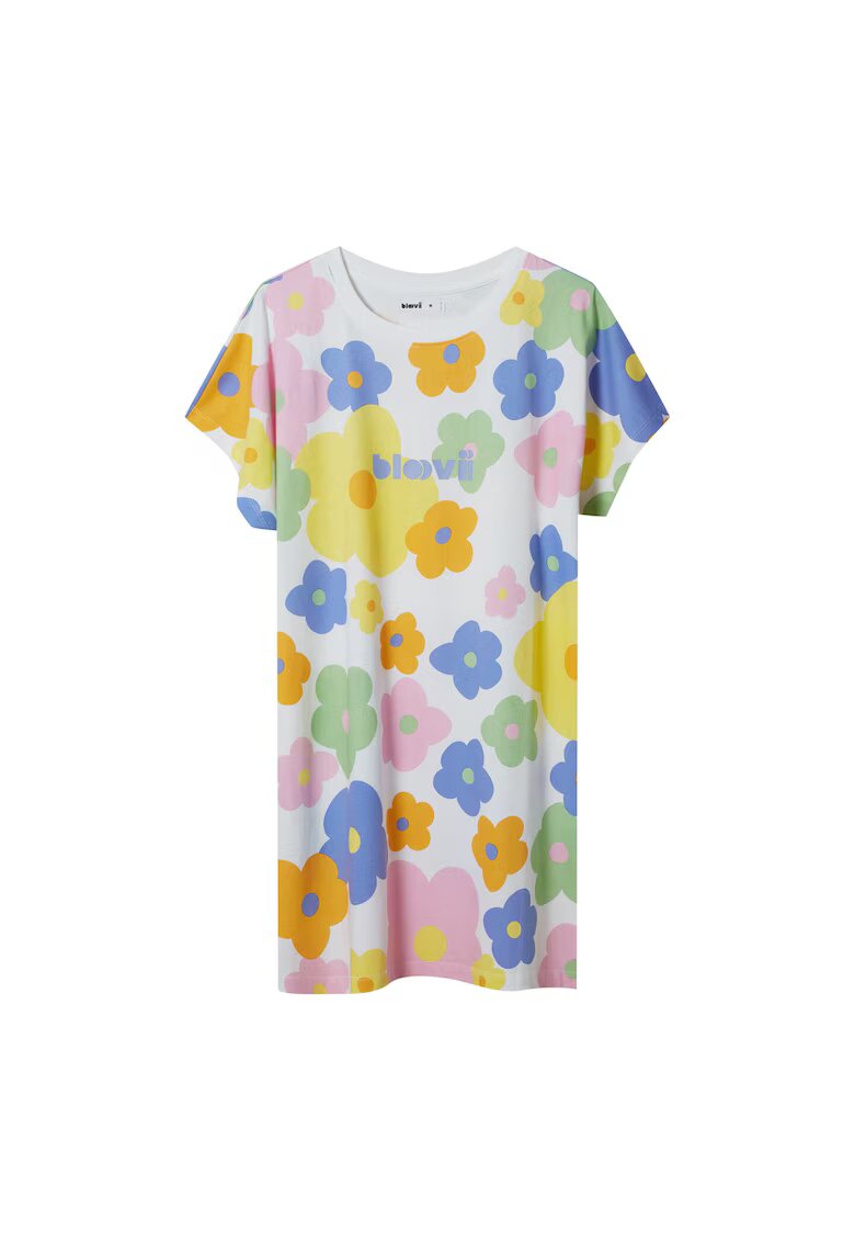 Bloovii Camasa de noapte Flovers galben deschis - Floral