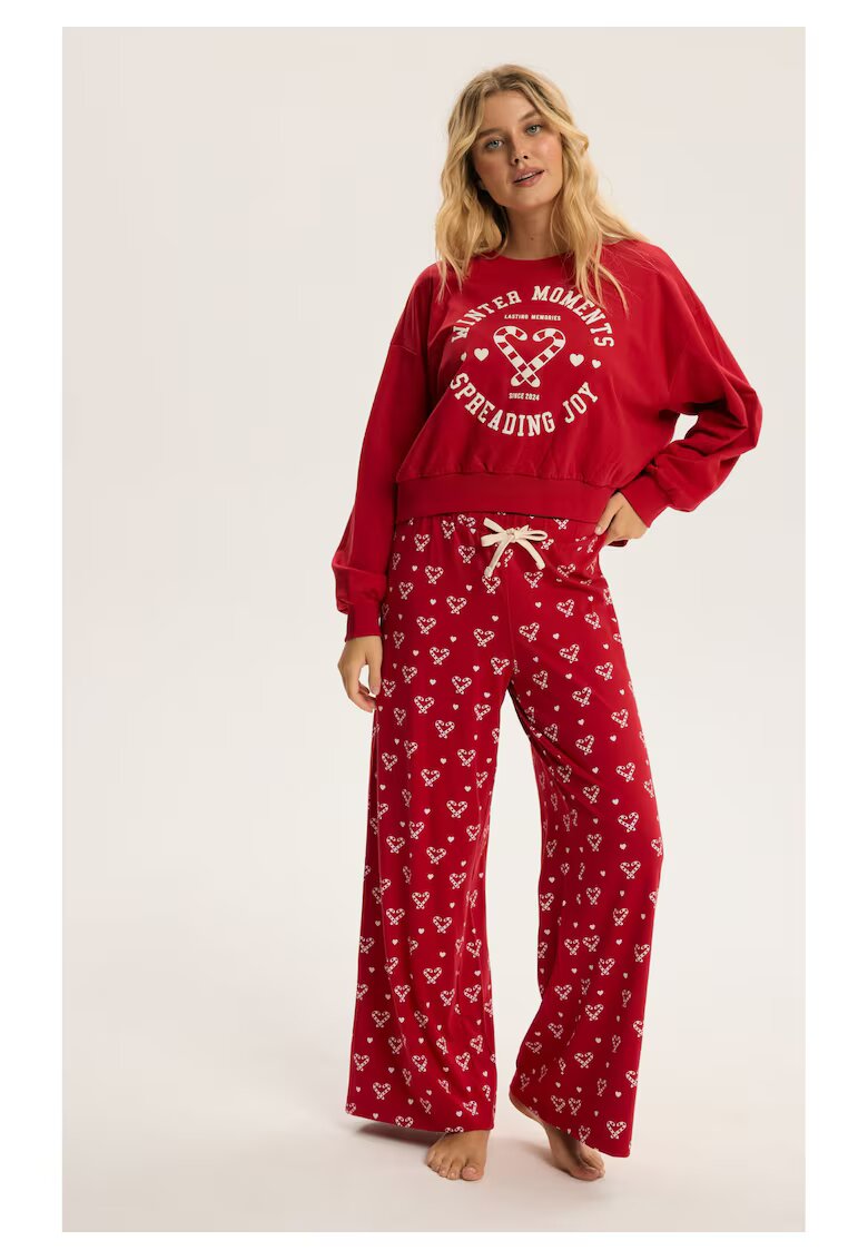 Bloovii Pijama dama Rosu Berry - Craciun