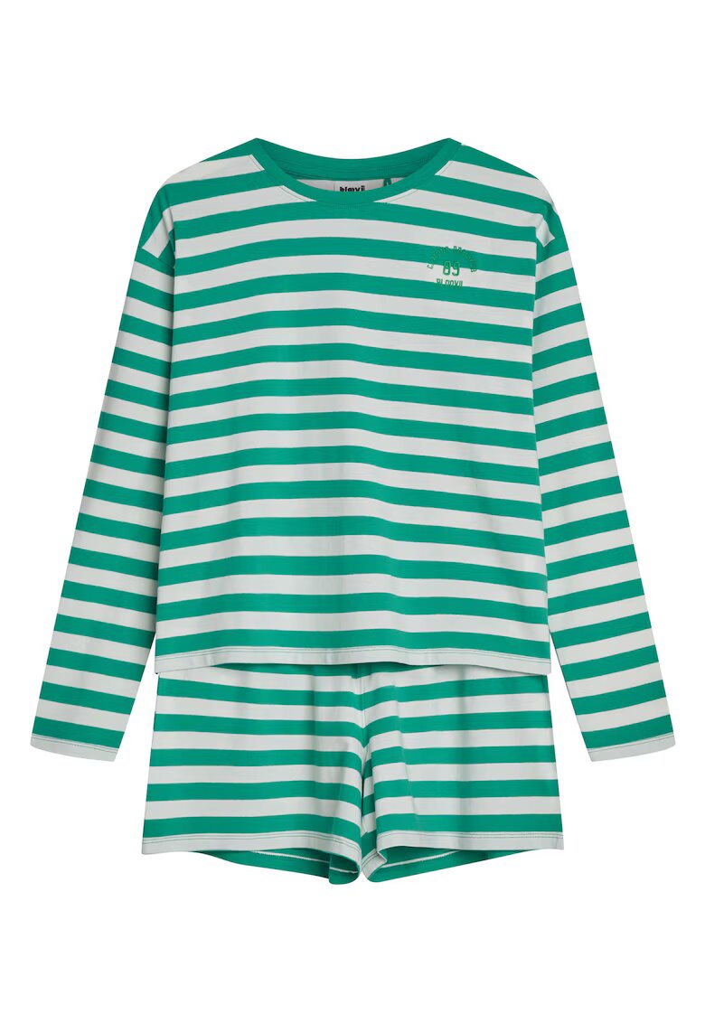 Bloovii Pijama dama verde Kelley - Dungi