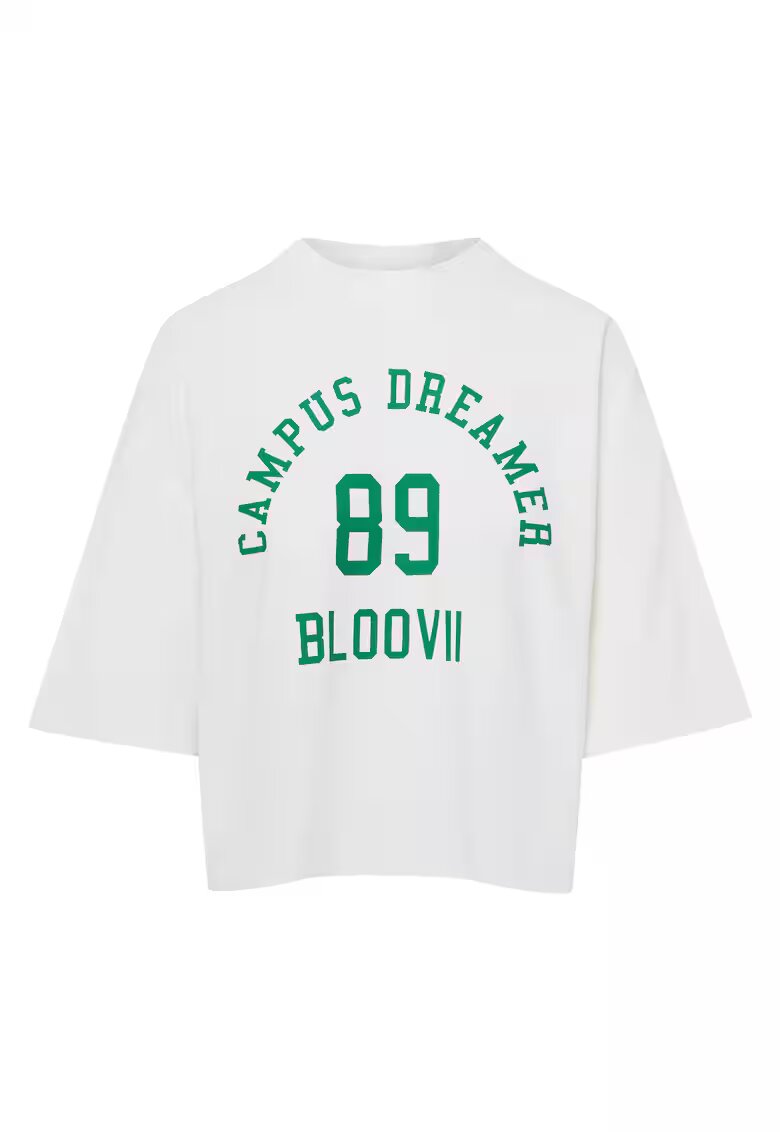 Bloovii Tricou dama alb-verde Kayci