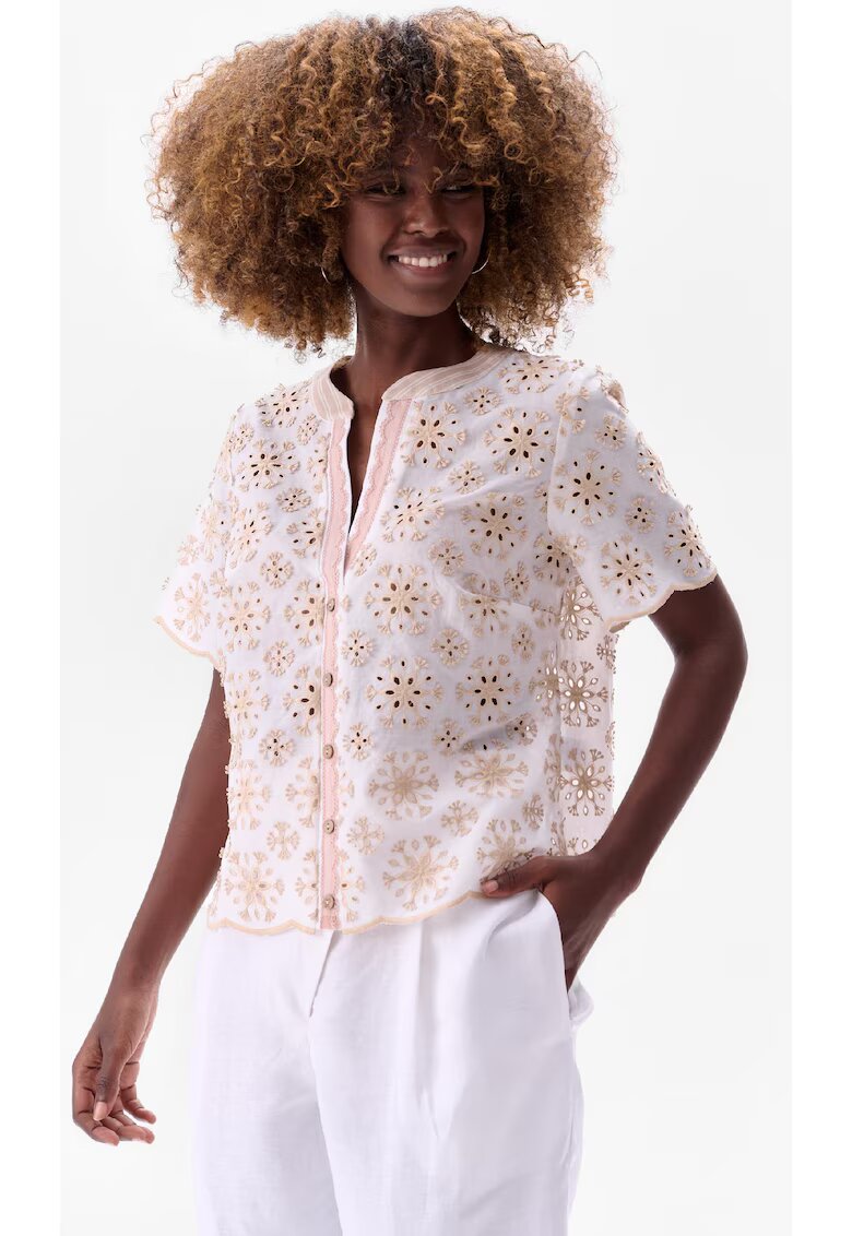 blue shadow Bluza cu broderie Cosmo