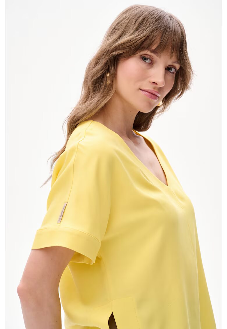 blue shadow Bluza Texo cu decolteu in V