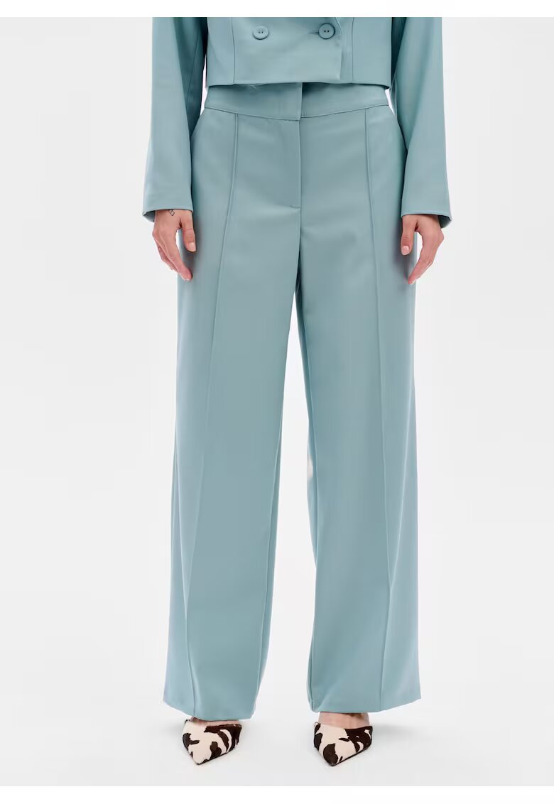 blue shadow Demi - pantaloni din viscoza