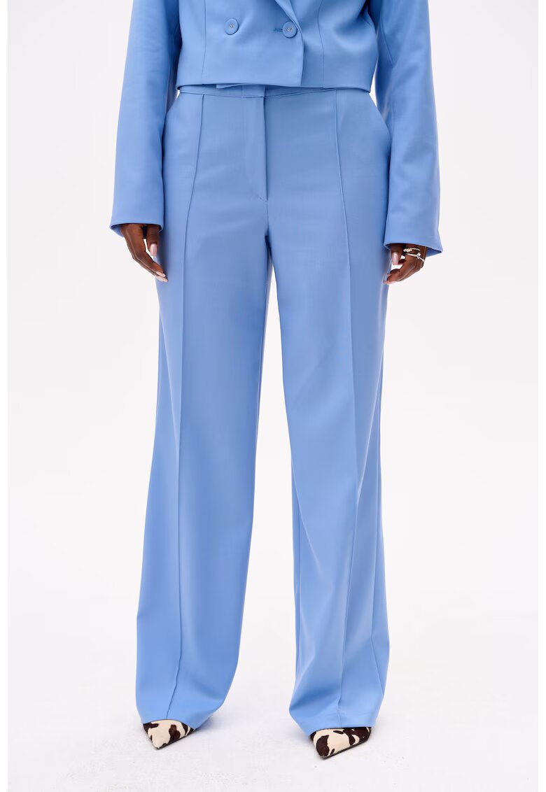 blue shadow Pantaloni uni cu croi amplu Demi