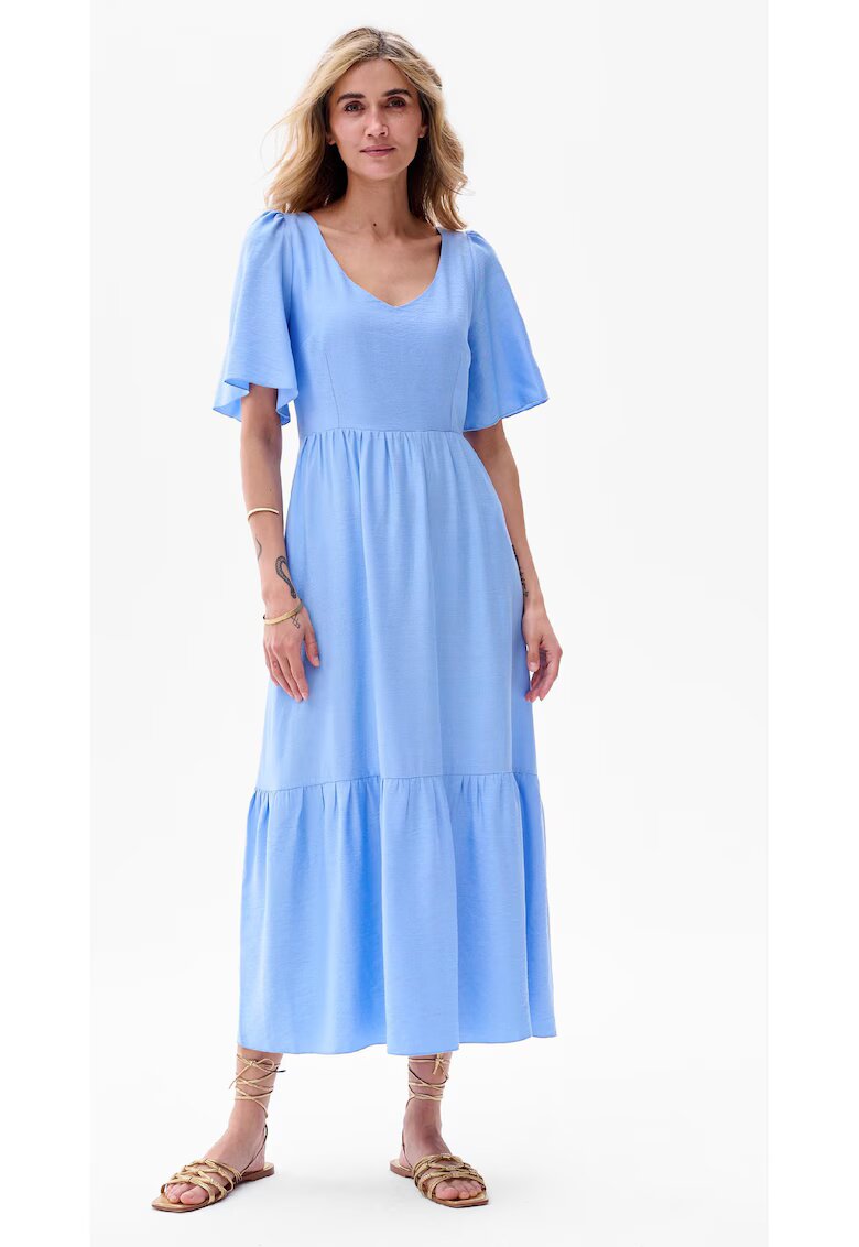 blue shadow Rochie evazata Doris