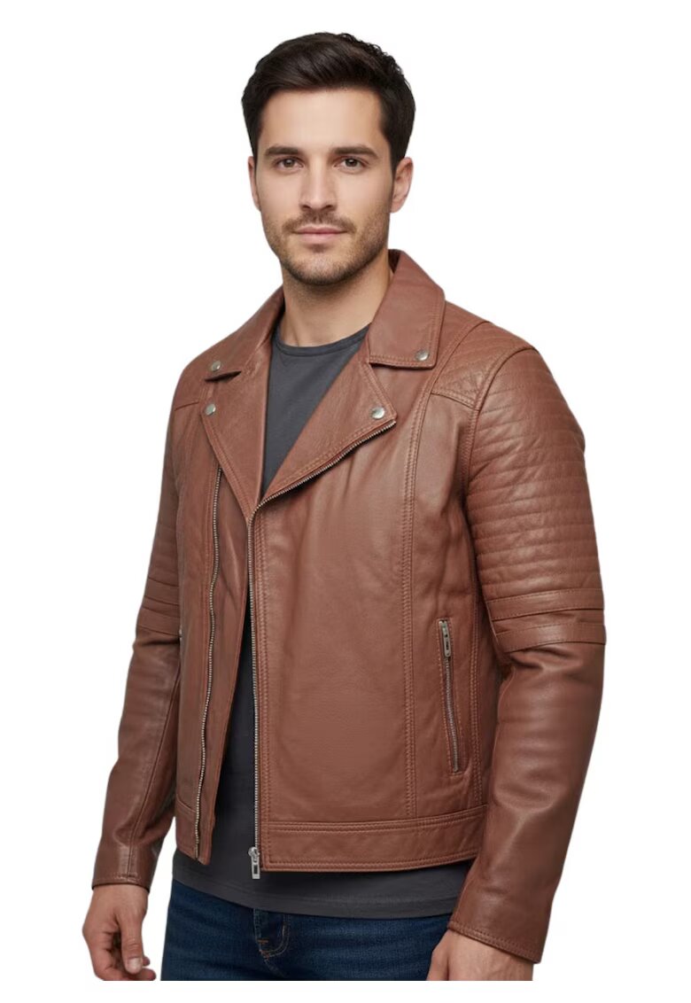 BLUE WELLFORD Jacheta biker din piele naturala Varus -